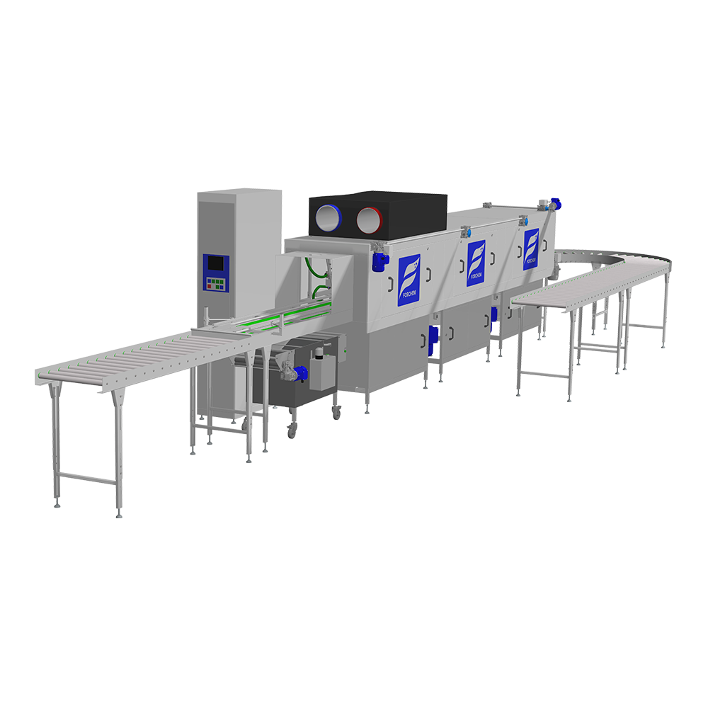 Myčka přepravek a dílů FORCHEM MP 150 2S se dvěma sušicími moduly